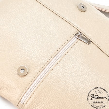 Кожаный рюкзак "Голландия New" (бежевый)